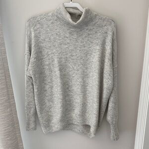 CeCe Light Gray Turtleneck Sweater